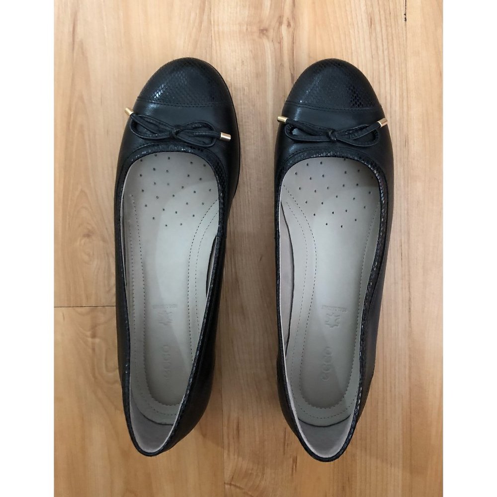 ECCO Touch Ballerina Bow Flats 10M Black